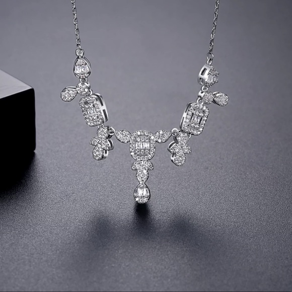 Swarovski Crystals The Lluvia Pave Necklace - Picture 3 of 6